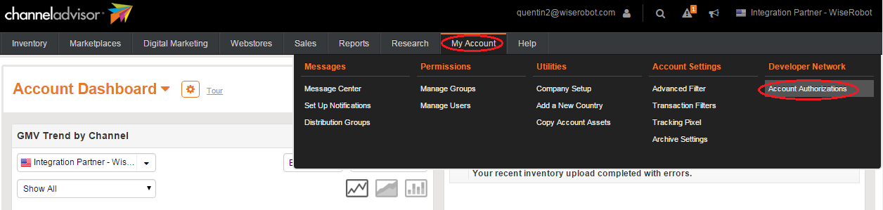 Account Authorizations